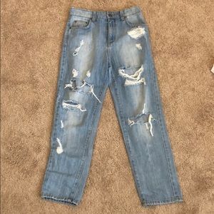 LF Carmar distressed jeans